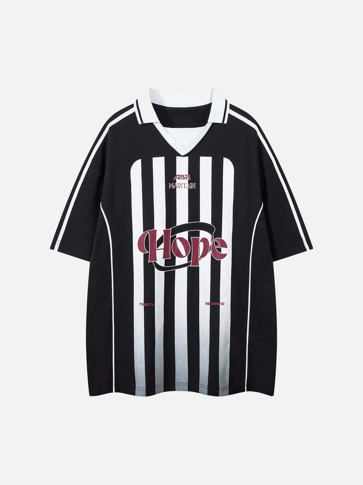 Concert Outfit Jersey Print Short-Sleeve Polo Shirt Concert Outfit Jersey Print Short-Sleeve Polo Shirt