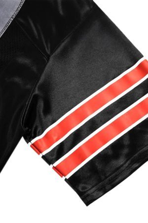 Concert Outfit Jersey Print V-Neck Oversize Short Sleeve T-Shirt