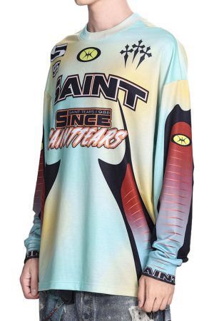 Concert Outfit Jersey Tie-Dye Long Sleeves T-Shirt