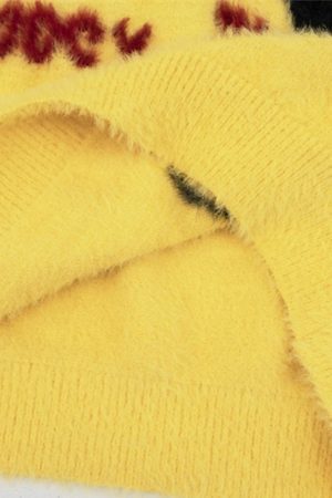 Concert Outfit Kitten Jacquard Mohair Sweater