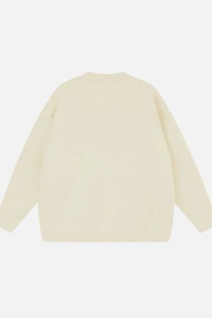 Concert Outfit Kitten Jacquard Mohair Sweater