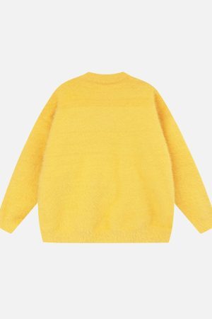 Concert Outfit Kitten Jacquard Mohair Sweater