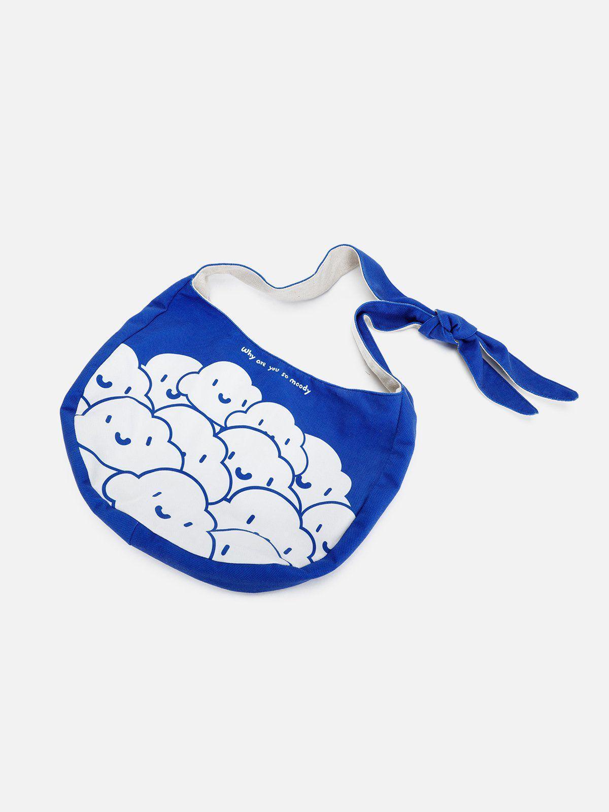 Concert Outfit Klein Blue Cartoon Pattern Canvas Bag Concert Outfit Klein Blue Cartoon Pattern Canvas Bag