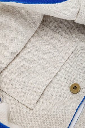 Concert Outfit Klein Blue Cartoon Pattern Canvas Bag