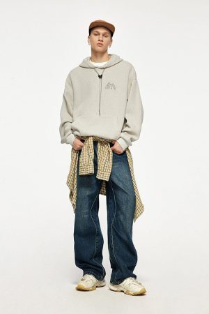 Concert Outfit Knit Solid Hoodie