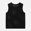 Concert Outfit Knitted Hollow Mesh Vest