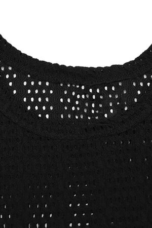 Concert Outfit Knitted Hollow Mesh Vest