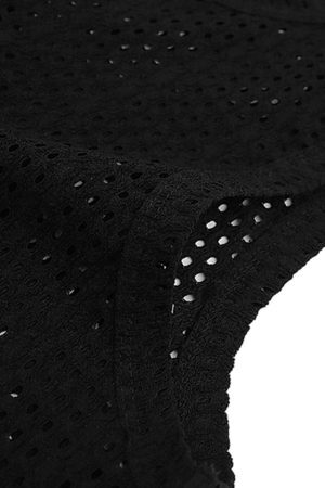 Concert Outfit Knitted Hollow Mesh Vest