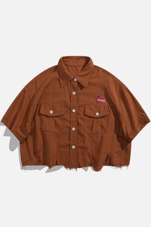 Concert Outfit Labeling Splicing Tee