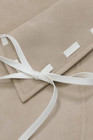 Concert Outfit Lace Patchwork Faux Leather Jacket