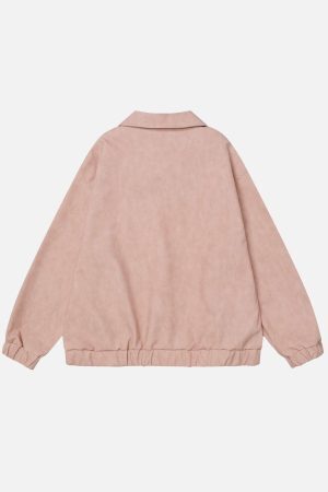 Concert Outfit Lace Washed Faux Leather Jacket