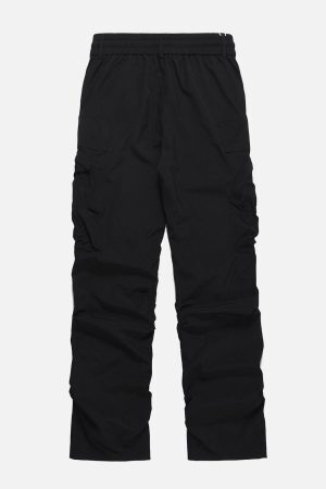 Concert Outfit Large Pocket Wrinkle Cargo Pants