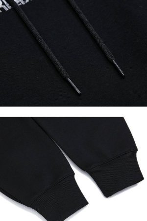 Concert Outfit Lazy Style Letter Embroidery Hoodie
