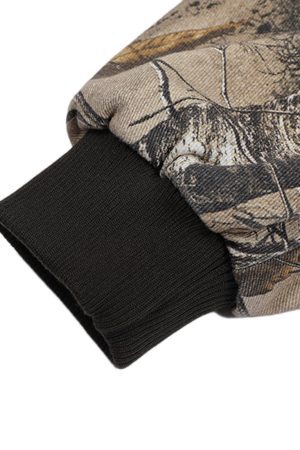 Concert Outfit Leaf Camouflage Baseball Bomber Jacket