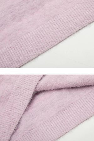 Concert Outfit Leisure Letter Round Neck Sweater