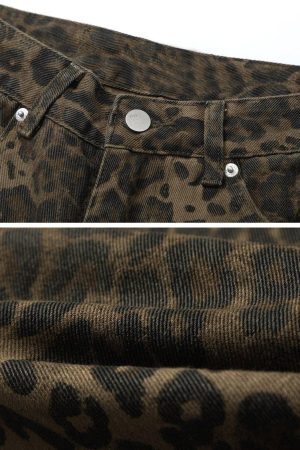 Concert Outfit Leopard Print Jeans