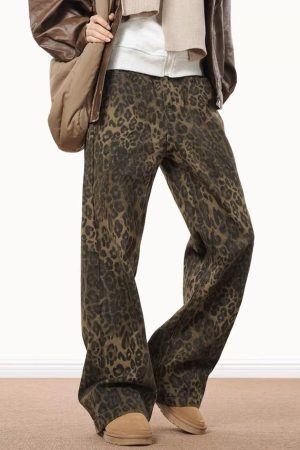 Concert Outfit Leopard Print Jeans