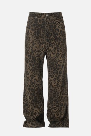 Concert Outfit Leopard Print Jeans