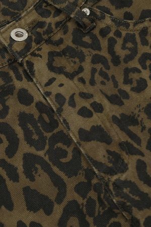 Concert Outfit Leopard Print Jorts