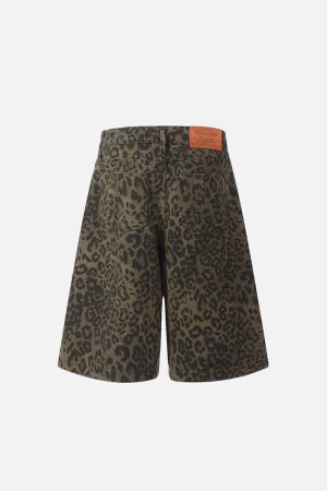 Concert Outfit Leopard Print Jorts