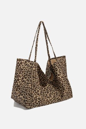 Concert Outfit Leopard Print Tote Bag