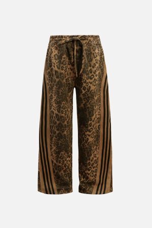 Concert Outfit Leopard Stripe Sweatpants