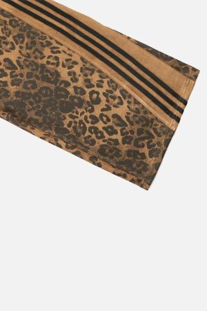 Concert Outfit Leopard Stripe Sweatpants