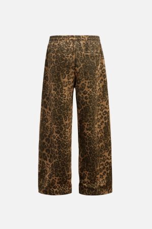 Concert Outfit Leopard Stripe Sweatpants