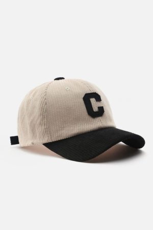 Concert Outfit Letter C Patchwork Hat