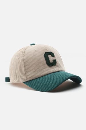 Concert Outfit Letter C Patchwork Hat