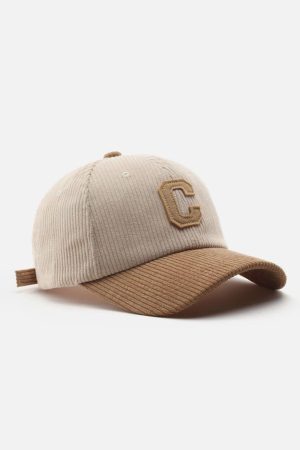 Concert Outfit Letter C Patchwork Hat