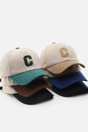 Concert Outfit Letter C Patchwork Hat