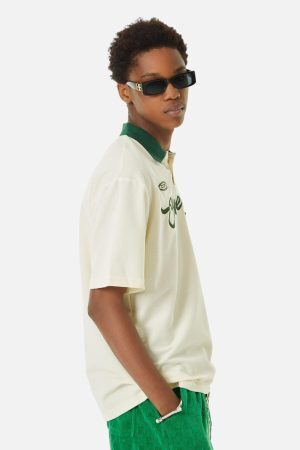 Concert Outfit Letter Embroidered Polo Shirt