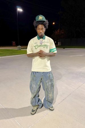 Concert Outfit Letter Embroidered Polo Shirt