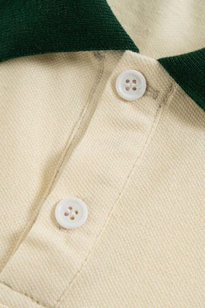 Concert Outfit Letter Embroidered Polo Shirt