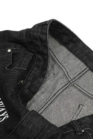 Concert Outfit Letter Embroidery Hip-Hop Washed Jeans