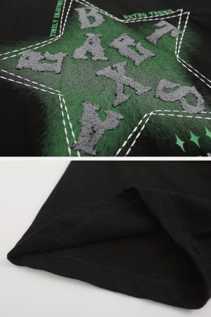 Concert Outfit Letter Embroidery Inkjet Tee