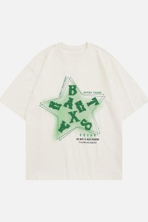 Concert Outfit Letter Embroidery Inkjet Tee