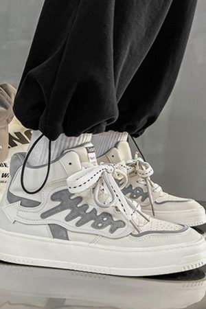 Concert Outfit Letter High Skate Shoes