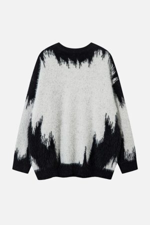 Concert Outfit Letter Jacquard Sweater