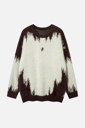 Concert Outfit Letter Jacquard Sweater