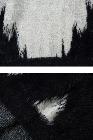 Concert Outfit Letter Jacquard Sweater