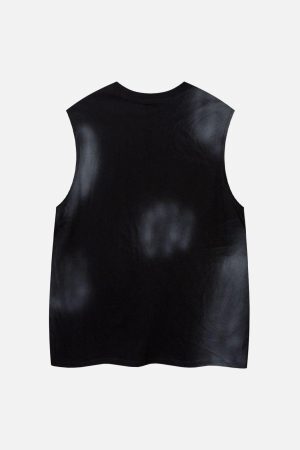 Concert Outfit Letter Patchwork Gradient Tank Top