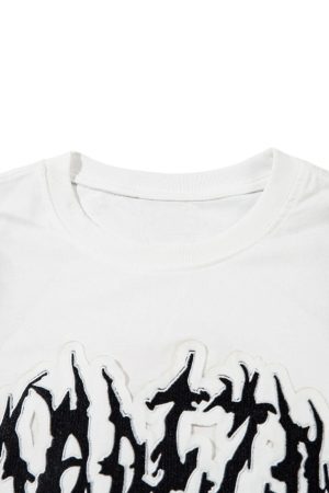 Concert Outfit Letter Patchwork Gradient Tank Top