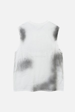 Concert Outfit Letter Patchwork Gradient Tank Top