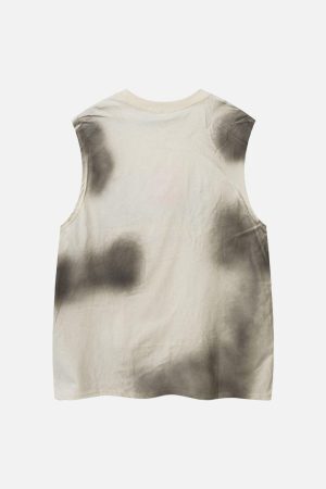 Concert Outfit Letter Patchwork Gradient Tank Top