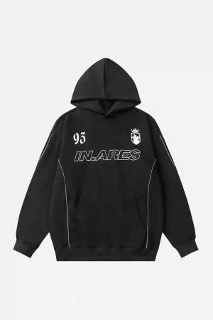 Concert Outfit Letter Print Line Design Hoodie