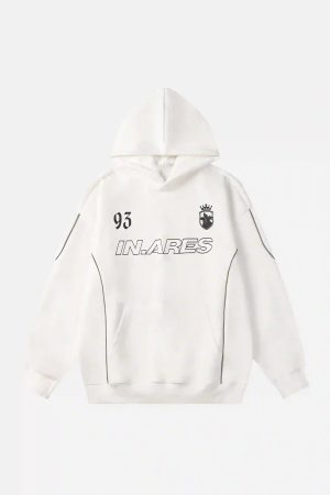 Concert Outfit Letter Print Line Design Hoodie