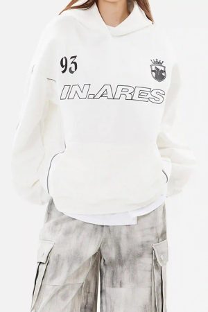 Concert Outfit Letter Print Line Design Hoodie