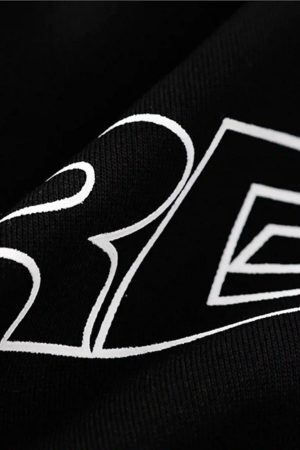 Concert Outfit Letter Print Line Design Hoodie